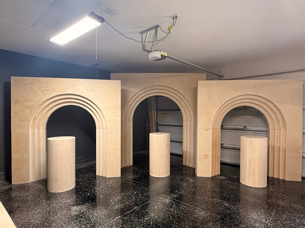 3D Square Arch Backdrop