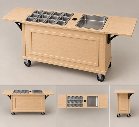 Mobile Charcuterie Cart